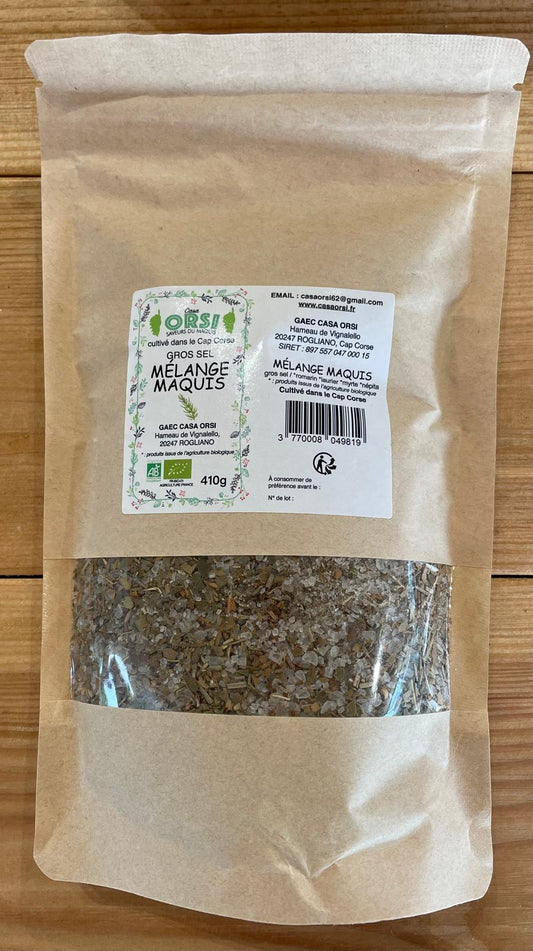 Gros sel en sachet mélange du maquis